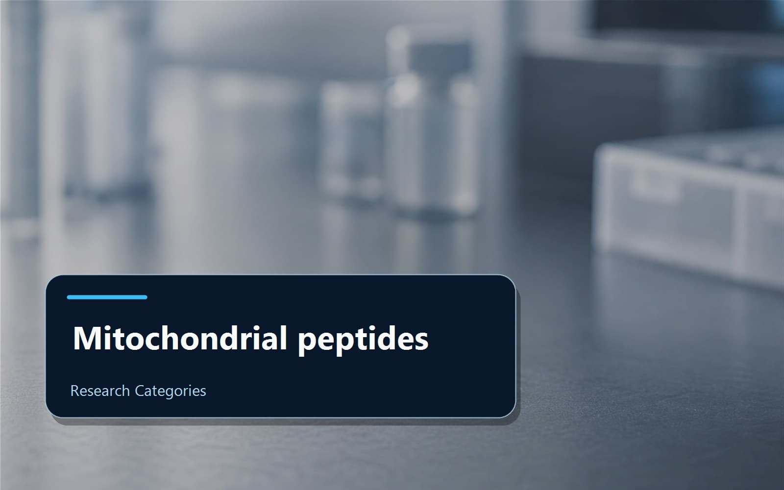 Scientific editorial image for mitochondrial peptide research category