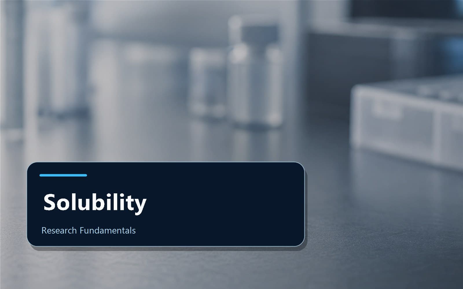 Scientific editorial image for peptide solubility and laboratory solution context